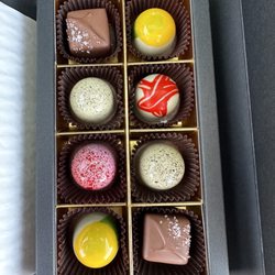 Alexander's Artisan Chocolates & Vino Bistro - Assorted custom picked chocolates.