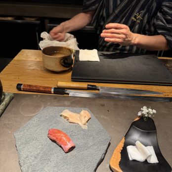 Udatsu Sushi - Medium Fatty Tuna Nigiri - Sushi Bars Near Me - Los Angeles, California