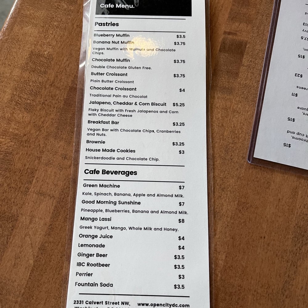 Open City - Menu - American Near Me - Washington, DC, District of Columbia Open City - Menu - American Near Me - Washington, DC, District of Columbia