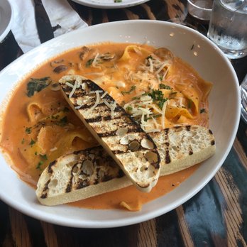 Bistro Di Bufala - Build your own pasta: pappardelle, mushroom, basil, and mozzarella in rose vodka sauce. - Italian Near Me - Visalia, California
