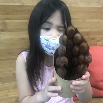 Gong Cha - Chocolate Bubble Waffle - Bubble Tea Near Me - Suwanee, Georgia
