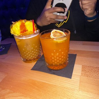 Oui Cocktail Lounge - Spice it up (L), wild passion (R) - Cocktail Bars Near Me - Brooklyn, New York