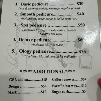 NailOlogy - Pedicure menu - Nail Salons Near Me - Casa Grande, Arizona NailOlogy - Pedicure menu - Nail Salons Near Me - Casa Grande, Arizona