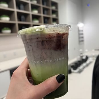 Milk Tea People - Blueberry Lavender Matcha Milk Tea - Tea Rooms Near Me - Denver, Colorado Milk Tea People - Blueberry Lavender Matcha Milk Tea - Tea Rooms Near Me - Denver, Colorado