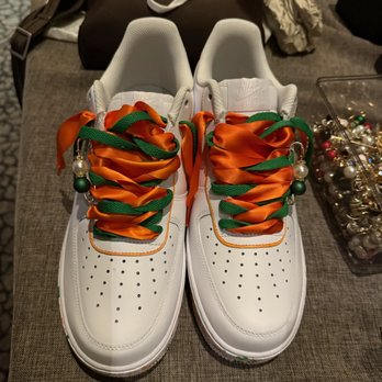 Sneakerhead University - University of Miami custom sneakers. Love!! - Paint & Sip Near Me - Chicago, Illinois