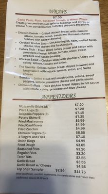 Menu photo 2 Top Shelf Pizza Honeoye, NY Menu photo 2 Top Shelf Pizza Honeoye, NY