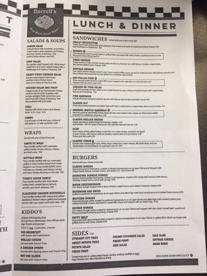 Menu photo 2 Darrell's Doggone Good Diner Summerfield, FL