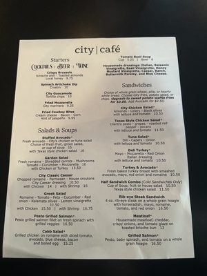 Menu photo 1 City Cafe & Catering McAllen, TX Menu photo 1 City Cafe & Catering McAllen, TX