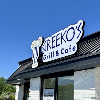 Greeko's Grill & Cafe - Outside Signage - Mediterranean Near Me - Johnson City, Tennessee
