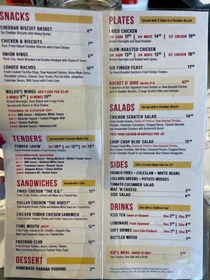 Menu photo 3 Waldos Chicken and Beer Miramar Beach, FL