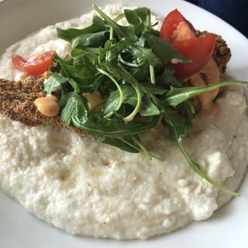 Breakfast At Barneys - Fish and grits with dressed greens. - Breakfast & Brunch Near Me - Atlanta, Georgia Breakfast At Barneys - Fish and grits with dressed greens. - Breakfast & Brunch Near Me - Atlanta, Georgia