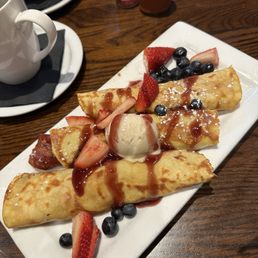 Candied Bacon Crepes