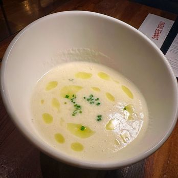 Élyse Restaurant - Truffled potato and onion vichyssoise - French Near Me - San Jose, California