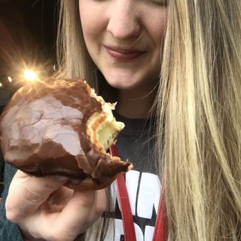 Hurts Donuts - Bavarian Cream as big as my head! - Donuts Near Me - Little Rock, Arkansas