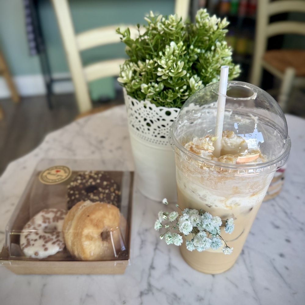 My iced caramel latte and cronuts. Everything was delicious! My iced caramel latte and cronuts. Everything was delicious!