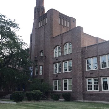 Lake Middle School - View of the front of the school during the day. - Middle Schools & High Schools Near Me - Denver, Colorado