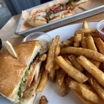 Booneshine Brewing - Fried hot honey chicken sandwich - Breweries Near Me - Boone, North Carolina Booneshine Brewing - Fried hot honey chicken sandwich - Breweries Near Me - Boone, North Carolina