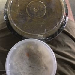 Tasty Halal Restaurant - Beef Nehari (with biryani, both lidded)