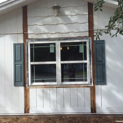 Tampa Bay Window & Door - Brand new double insulated vinyl window before trim was replaced
