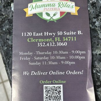 Mamma ritas pizzeria - Pizza Near Me - Clermont, Florida