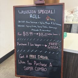 Specials change all the time :) Specials change all the time :)