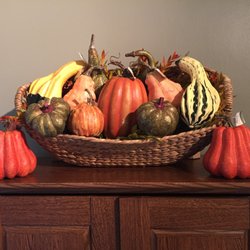 Village Gift Barn - Autumn Basket & Gourds truly compliment my kitchen.