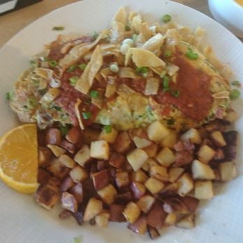 Bee Brothers - Santa Fe omelet! Massive and yummy. I liked the tortilla strips, they added a nice crunch to the meal. Those farmhouse potatoes are the bomb - Breakfast & Brunch Near Me - Romeoville, Illinois Bee Brothers - Santa Fe omelet! Massive and yummy. I liked the tortilla strips, they added a nice crunch to the meal. Those farmhouse potatoes are the bomb - Breakfast & Brunch Near Me - Romeoville, Illinois