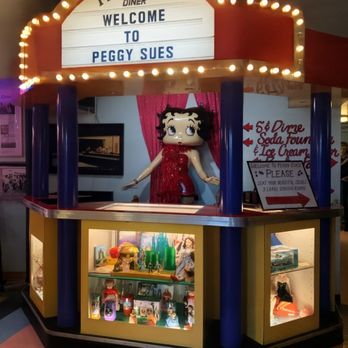 Peggy Sue's 50's Diner - Betty Boop greets you in the foyer. - Pizza Near Me - Yermo, California Peggy Sue's 50's Diner - Betty Boop greets you in the foyer. - Pizza Near Me - Yermo, California