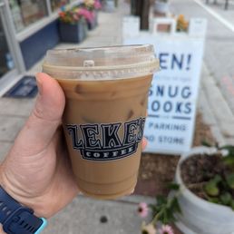 Iced Red Eye with Oat Milk
