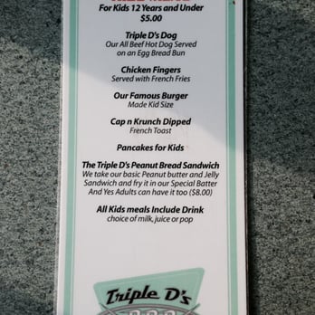 Triple D's Diner - menu - Diners Near Me - Niagara Falls, Ontario