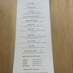 Menu April 2024