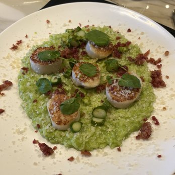 Cowboy Prime - Scallops and asparagus risotto - Steakhouses Near Me - Midland, Texas Cowboy Prime - Scallops and asparagus risotto - Steakhouses Near Me - Midland, Texas