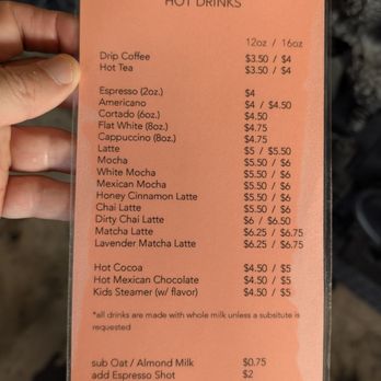 Joehns - Hot drink menu - Coffee & Tea Near Me - San Diego, California Joehns - Hot drink menu - Coffee & Tea Near Me - San Diego, California