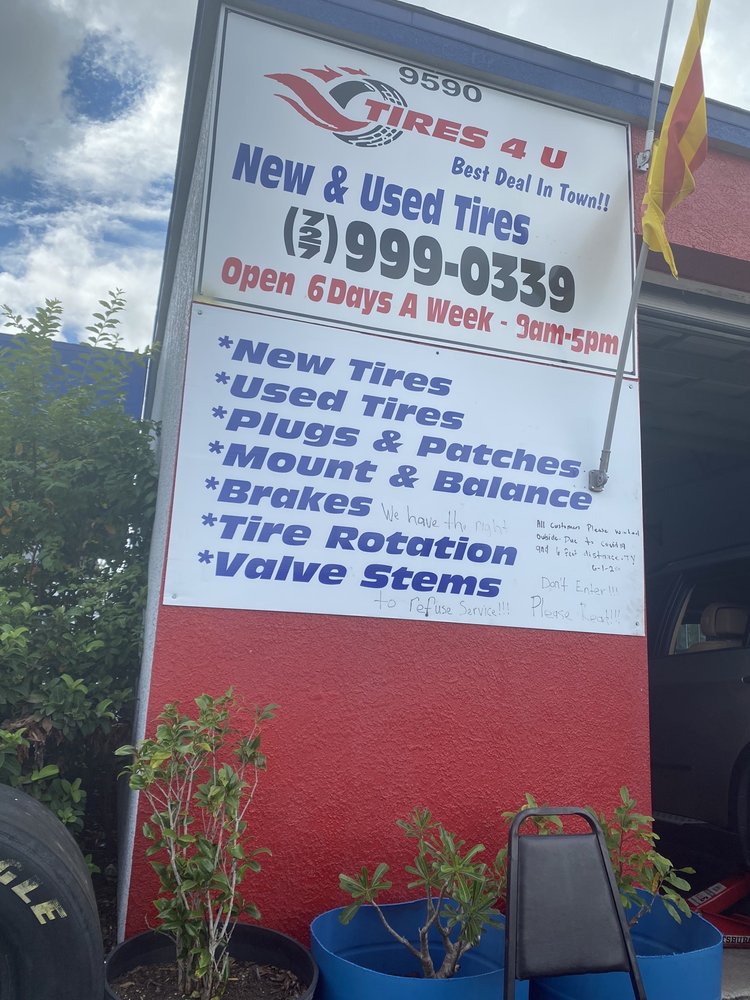 TIRES 4 U NEW & USE TIRES Updated July 2024 9590 Ulmerton Rd, Largo