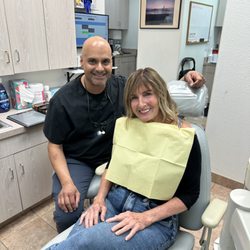Smile HB Dental & Orthodontics - Dr Swaroop with one of our great patients
