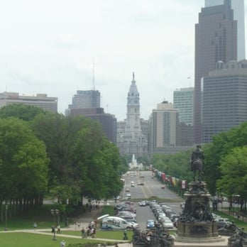 Rocky Steps - Ben Franklin Parkway towards City Hall - Landmarks & Historical Buildings Near Me - Philadelphia, Pennsylvania Rocky Steps - Ben Franklin Parkway towards City Hall - Landmarks & Historical Buildings Near Me - Philadelphia, Pennsylvania