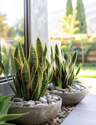 ceramic plant pots indoor large JOFAMY Ceramic Flower Pots Indoor, 2 Pack Modern Country Planter with  Drainage Holes and Mesh Pad, Tree Texture Design 4.5 and 5.2 Inch Plant Pot,  Indoor Outdoor Planter for Balcony Desk Office Decor — Jofamy main image 0