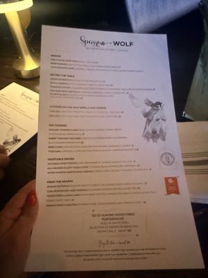 Menu photo 1 Sparrow + Wolf Las Vegas, NV Menu photo 1 Sparrow + Wolf Las Vegas, NV