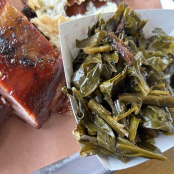 Creekside BBQ - Collard greens have a sweet, not savory flavor. - Barbeque Near Me - Pelham, Alabama