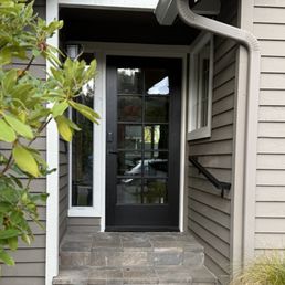 New front door and all the problem-solving that goes with remodeling a 40 year old home.