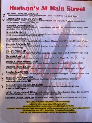 Menu photo 4 Hudson’s At Main Street Columbus, GA