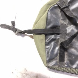 Texas Boot & Shoe Repair - Detail of stabilizing strap added to my Ross pannier