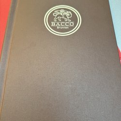 Pizzeria Bacco - Menu