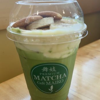 Matcha Cafe Maiko - Banana pudding matcha - Ice Cream & Frozen Yogurt Near Me - Atlanta, Georgia