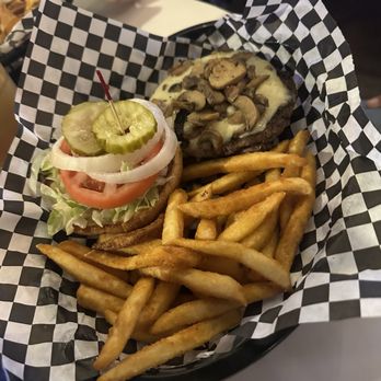 Legends Bar and Grill - Mushroom Swiss burger - Sports Bars Near Me - Maggie Valley, North Carolina Legends Bar and Grill - Mushroom Swiss burger - Sports Bars Near Me - Maggie Valley, North Carolina