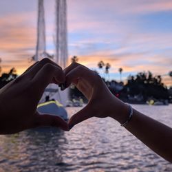 Echo Park Swan Boats - Wheel Fun Rentals - Sunset view