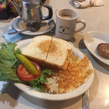 Cafe Java - Austin - Sour Dough Tuna with a side of Hashbrowns - Coffee & Tea Near Me - Austin, Texas