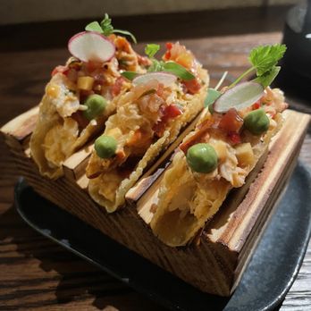 Casa Chi - Lobster Wonton Tacos* (G,S) - Japanese Near Me - Chicago, Illinois Casa Chi - Lobster Wonton Tacos* (G,S) - Japanese Near Me - Chicago, Illinois