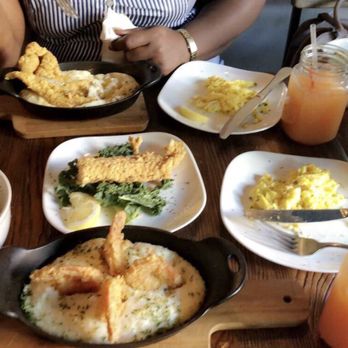 Cheri's Bedstuy - Fried Shrimp and Grits. Whiting and Grits. Catfish. Sides of Scrambled Eggs with Cheese. Baby Spinich Salad - Southern Near Me - Brooklyn, New York Cheri's Bedstuy - Fried Shrimp and Grits. Whiting and Grits. Catfish. Sides of Scrambled Eggs with Cheese. Baby Spinich Salad - Southern Near Me - Brooklyn, New York
