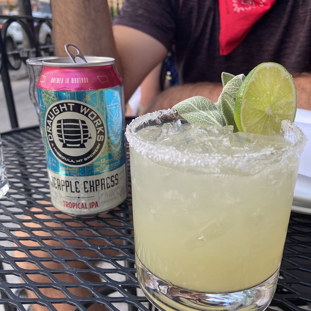 Plonk - Sage margarita and a local beer - Cocktail Bars Near Me - Missoula, Montana Plonk - Sage margarita and a local beer - Cocktail Bars Near Me - Missoula, Montana